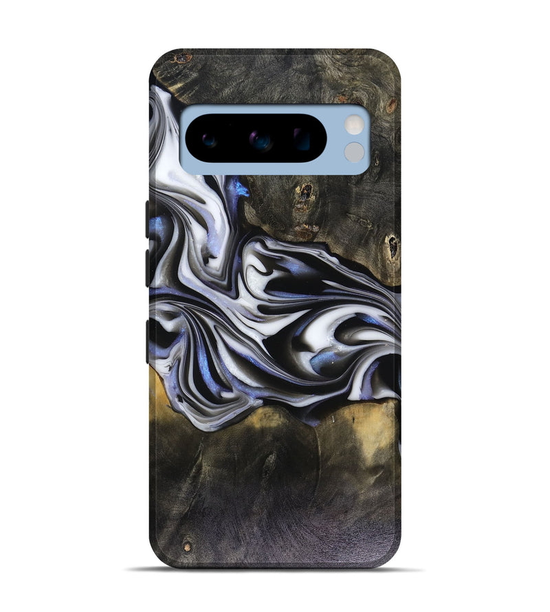 Pixel 8 Pro Wood Live Edge Phone Case - Ace (Black & White, 816137)