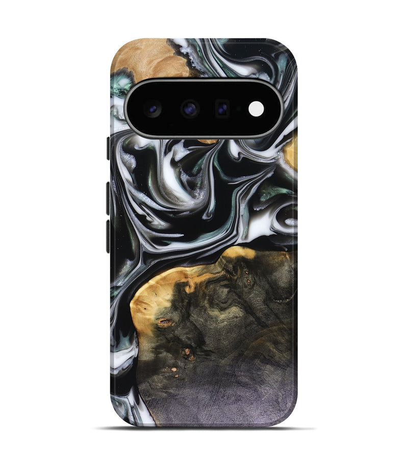 Pixel 11 Wood Live Edge Phone Case - Helena (Black & White, 816139)