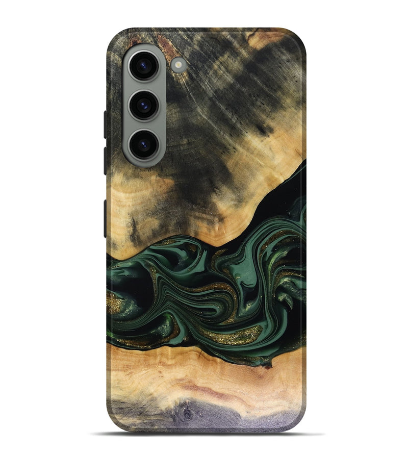 Galaxy S23 Plus Wood Live Edge Phone Case - Ahmir (Green, 816140)
