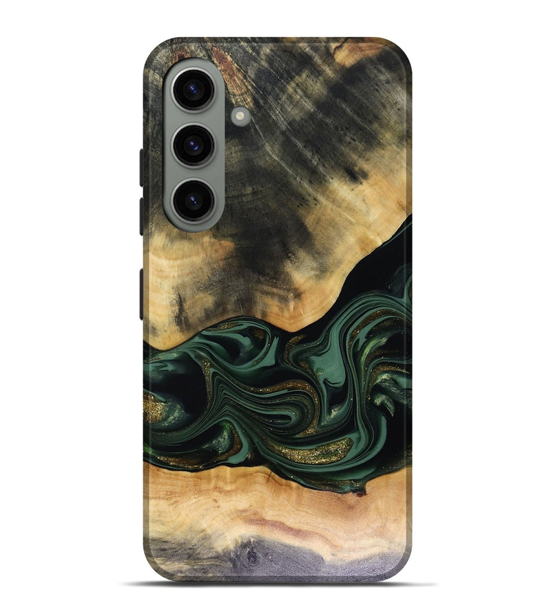 Galaxy S24 Plus Wood Live Edge Phone Case - Ahmir (Green, 816140)