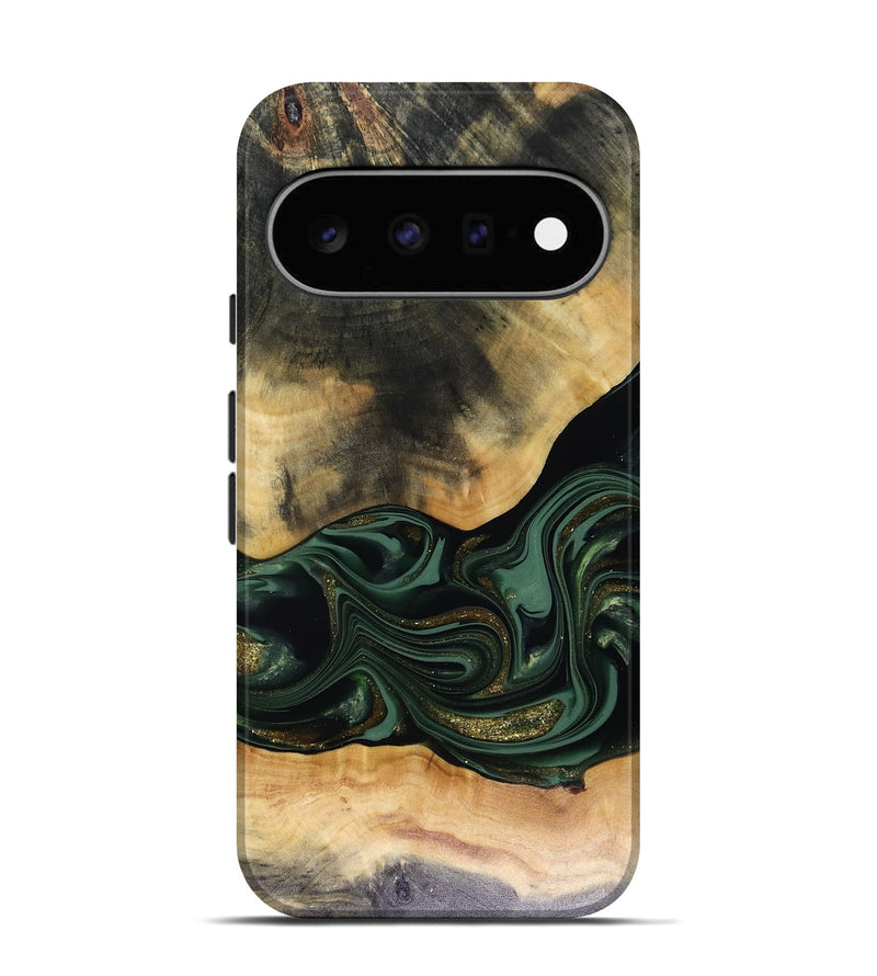 Pixel 11 Wood Live Edge Phone Case - Ahmir (Green, 816140)