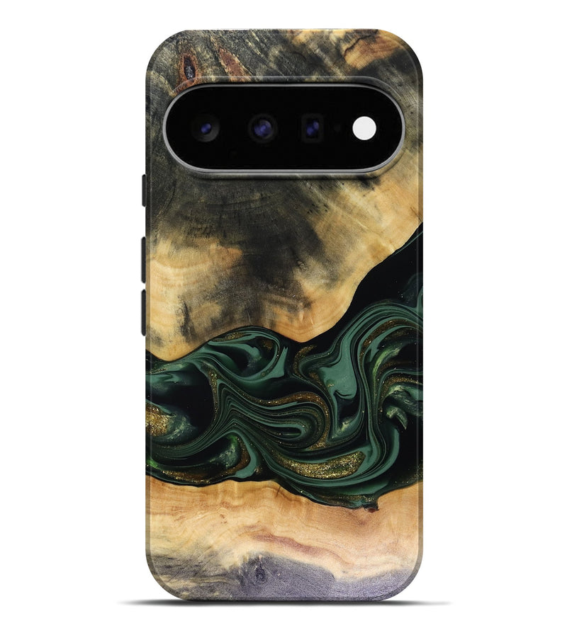 Pixel 11 Pro XL Wood Live Edge Phone Case - Ahmir (Green, 816140)