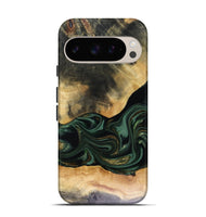 Pixel 9 Pro Wood Live Edge Phone Case - Ahmir (Green, 816140)