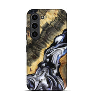 Galaxy S23 Wood Live Edge Phone Case - Kassie (Black & White, 816141)