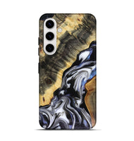 Galaxy S25 Wood Live Edge Phone Case - Kassie (Black & White, 816141)