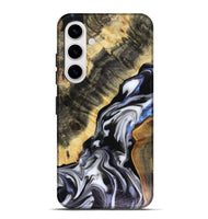Galaxy S25 Plus Wood Live Edge Phone Case - Kassie (Black & White, 816141)