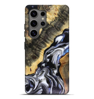 Galaxy S25 Ultra Wood Live Edge Phone Case - Kassie (Black & White, 816141)