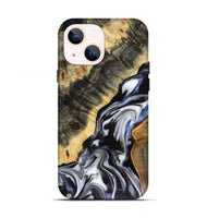 iPhone 13 Wood Live Edge Phone Case - Kassie (Black & White, 816141)