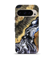 Pixel 9 Wood Live Edge Phone Case - Kassie (Black & White, 816141)