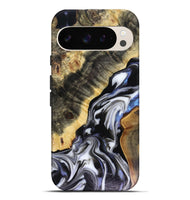 Pixel 9 Pro XL Wood Live Edge Phone Case - Kassie (Black & White, 816141)