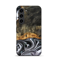 Galaxy S23 Wood Live Edge Phone Case - Kayson (Black & White, 816143)