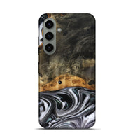 Galaxy S24 Wood Live Edge Phone Case - Kayson (Black & White, 816143)