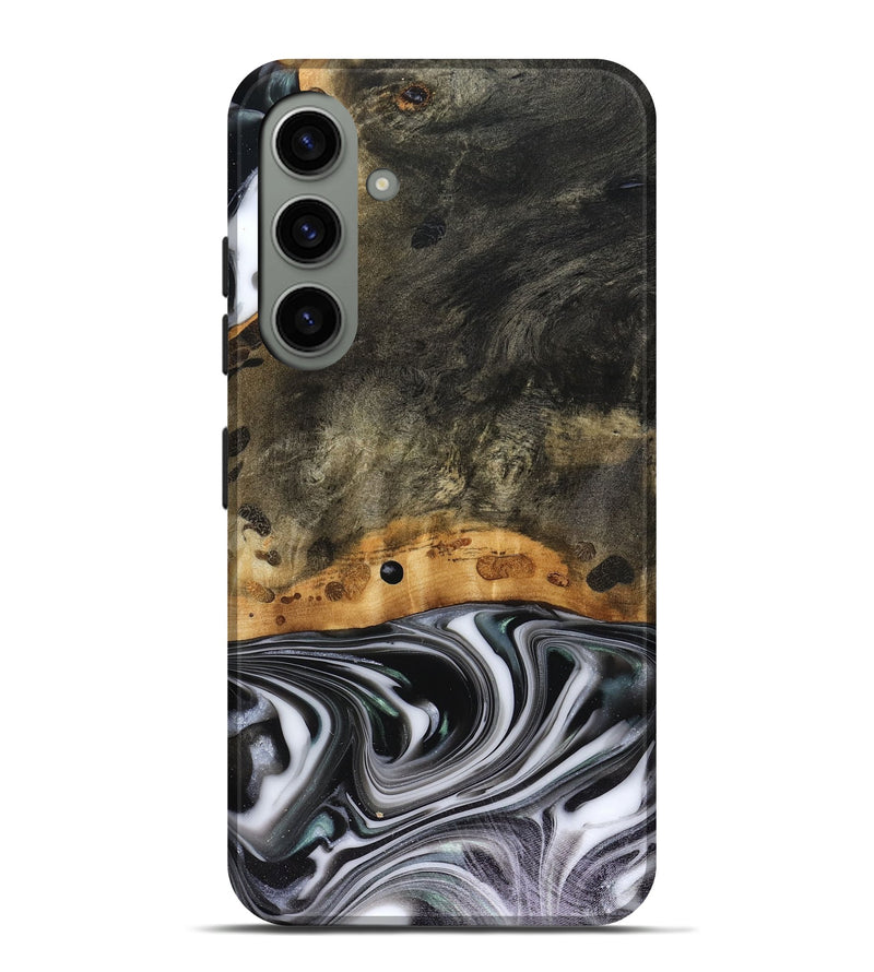 Galaxy S24 Plus Wood Live Edge Phone Case - Kayson (Black & White, 816143)
