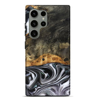 Galaxy S24 Ultra Wood Live Edge Phone Case - Kayson (Black & White, 816143)