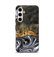 Galaxy S25 Wood Live Edge Phone Case - Kayson (Black & White, 816143)