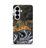 Galaxy S26 Wood Live Edge Phone Case - Kayson (Black & White, 816143)