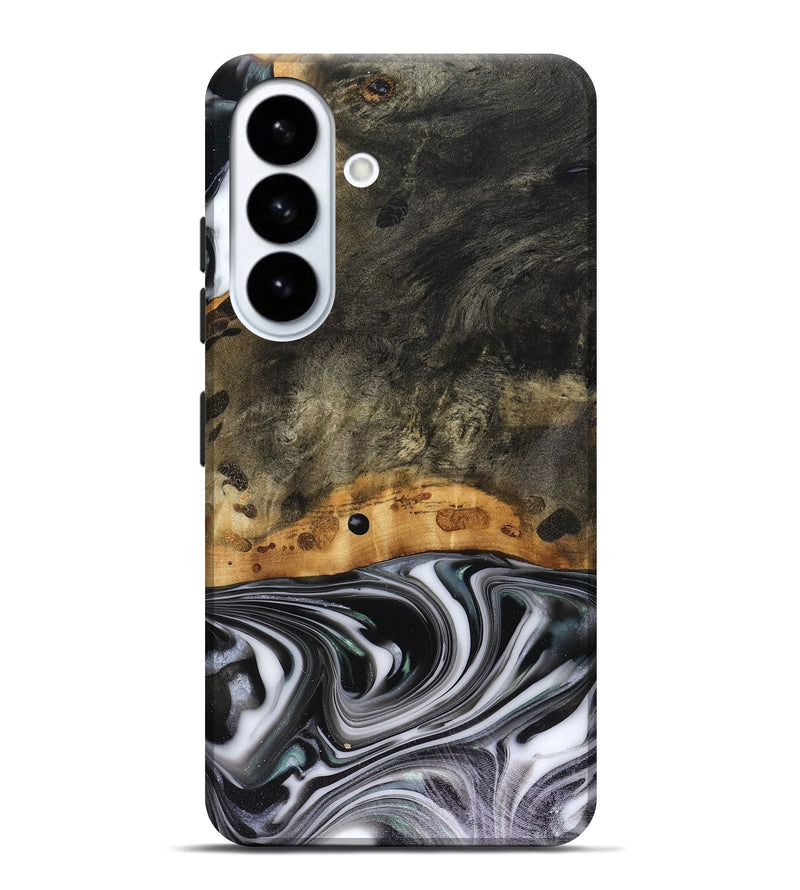 Galaxy S26 Plus Wood Live Edge Phone Case - Kayson (Black & White, 816143)