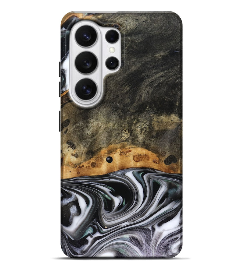 Galaxy S26 Ultra Wood Live Edge Phone Case - Kayson (Black & White, 816143)