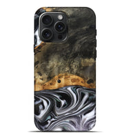 iPhone 16 Pro Max Wood Live Edge Phone Case - Kayson (Black & White, 816143)