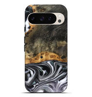 Pixel 10 Pro XL Wood Live Edge Phone Case - Kayson (Black & White, 816143)