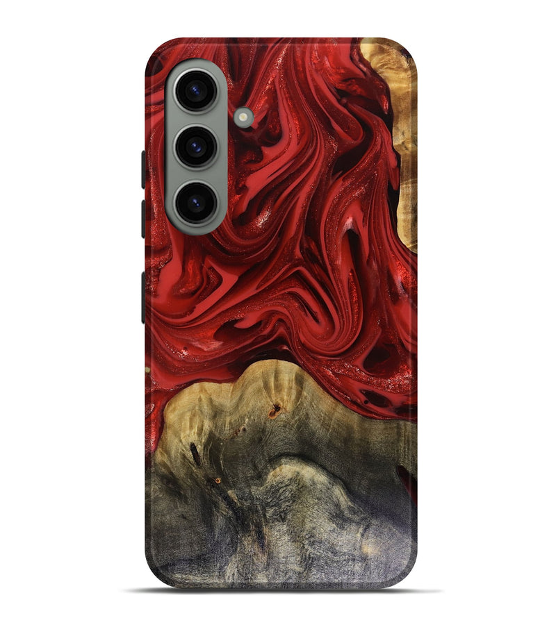 Galaxy S24 Plus Wood Live Edge Phone Case - Oliver (Red, 816145)