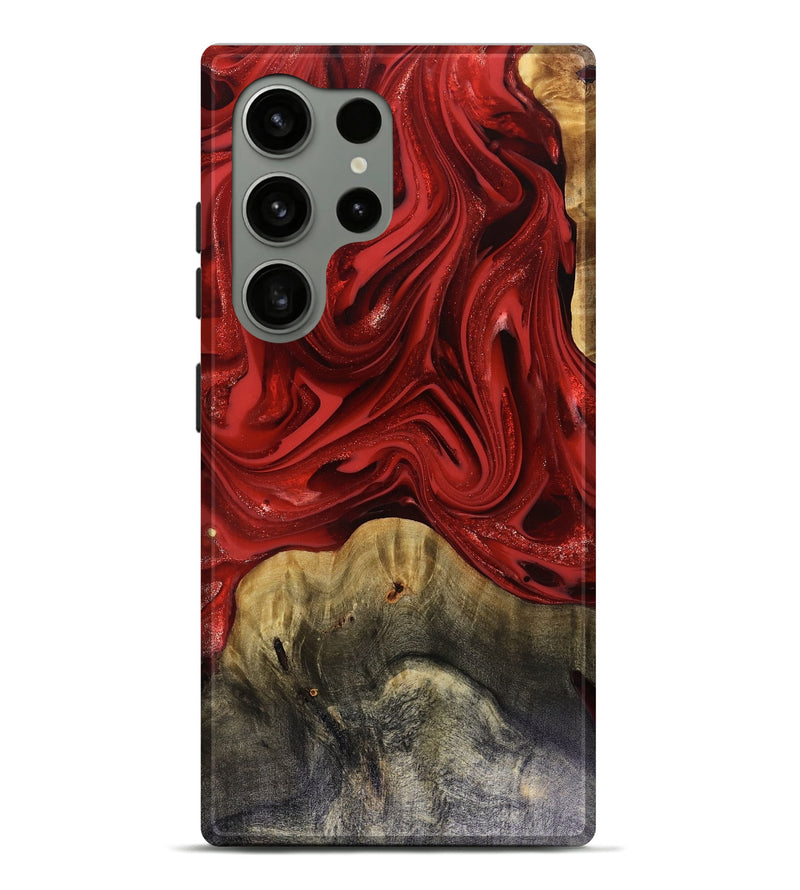 Galaxy S24 Ultra Wood Live Edge Phone Case - Oliver (Red, 816145)