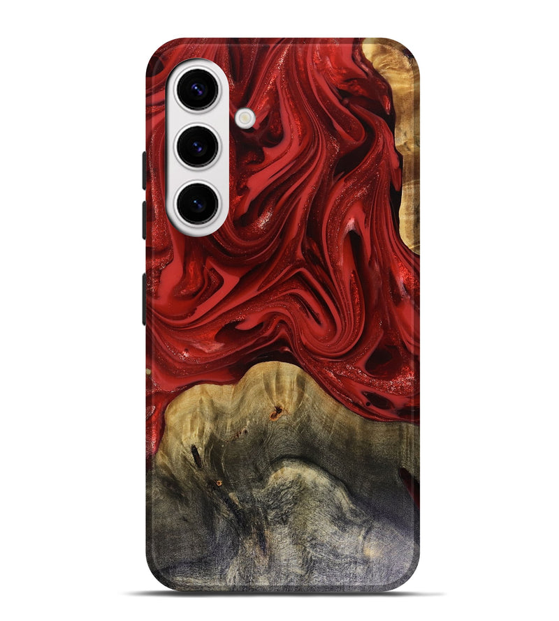 Galaxy S25 Plus Wood Live Edge Phone Case - Oliver (Red, 816145)