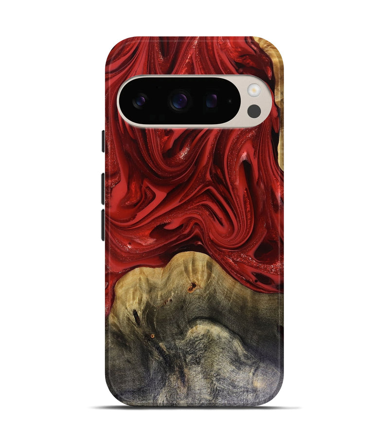 Pixel 10 Pro Wood Live Edge Phone Case - Oliver (Red, 816145)