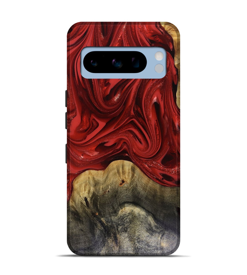 Pixel 8 Pro Wood Live Edge Phone Case - Oliver (Red, 816145)