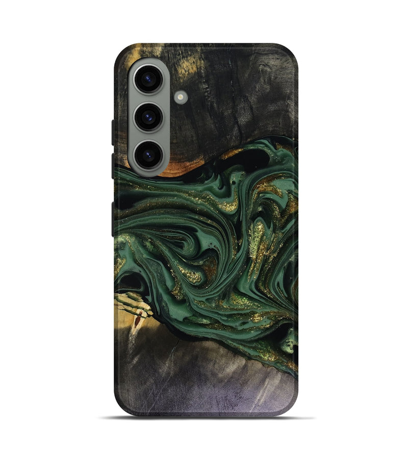 Galaxy S24 Wood Live Edge Phone Case - Murphy (Green, 816146)