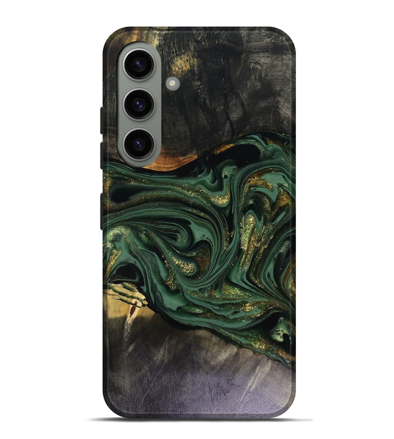 Galaxy S24 Plus Wood Live Edge Phone Case - Murphy (Green, 816146)