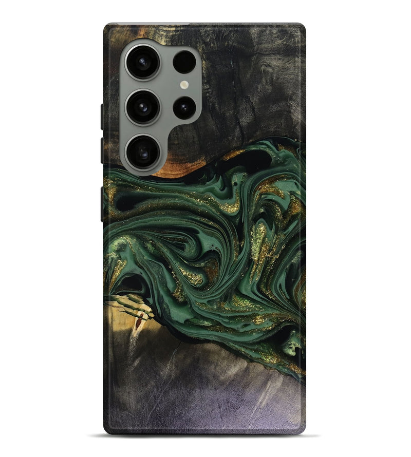 Galaxy S24 Ultra Wood Live Edge Phone Case - Murphy (Green, 816146)