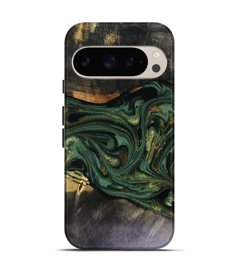 Pixel 10 Wood Live Edge Phone Case - Murphy (Green, 816146)
