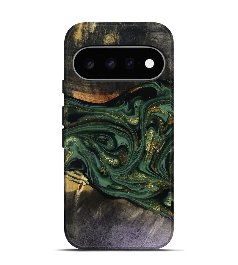 Pixel 11 Wood Live Edge Phone Case - Murphy (Green, 816146)