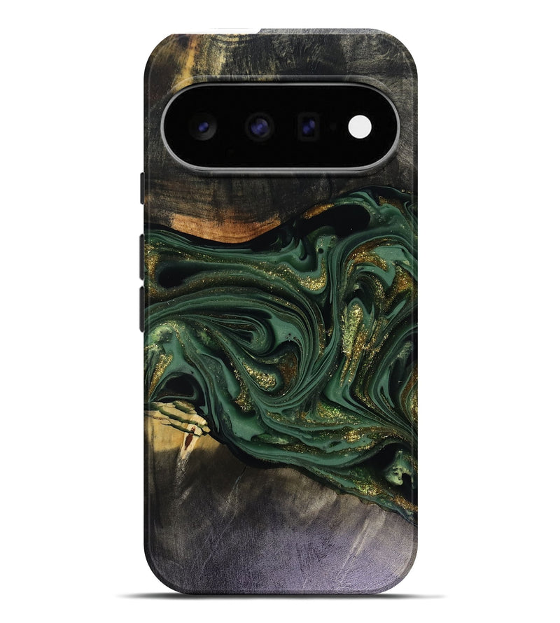 Pixel 11 Pro XL Wood Live Edge Phone Case - Murphy (Green, 816146)
