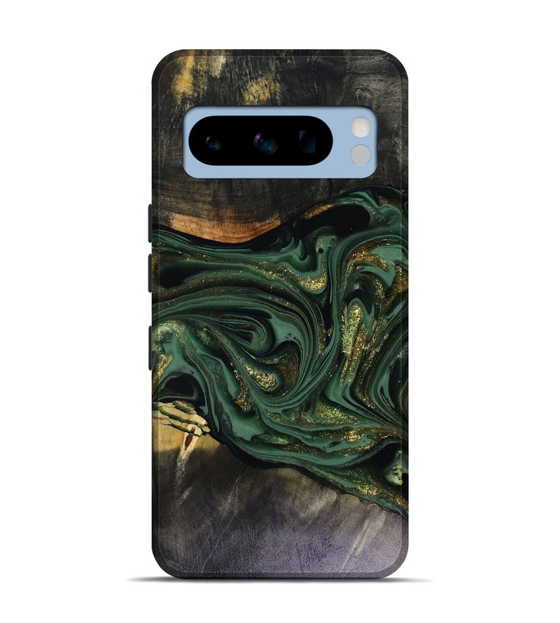 Pixel 8 Pro Wood Live Edge Phone Case - Murphy (Green, 816146)