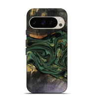 Pixel 9 Pro Wood Live Edge Phone Case - Murphy (Green, 816146)