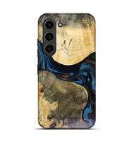 Galaxy S23 Wood Live Edge Phone Case - Melinda (Teal & Gold, 816148)