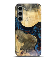 Galaxy S23 Plus Wood Live Edge Phone Case - Melinda (Teal & Gold, 816148)