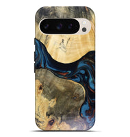 Pixel 10 Pro XL Wood Live Edge Phone Case - Melinda (Teal & Gold, 816148)