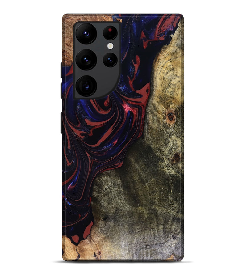 Galaxy S22 Ultra Wood Live Edge Phone Case - Cruz (Red, 816150)