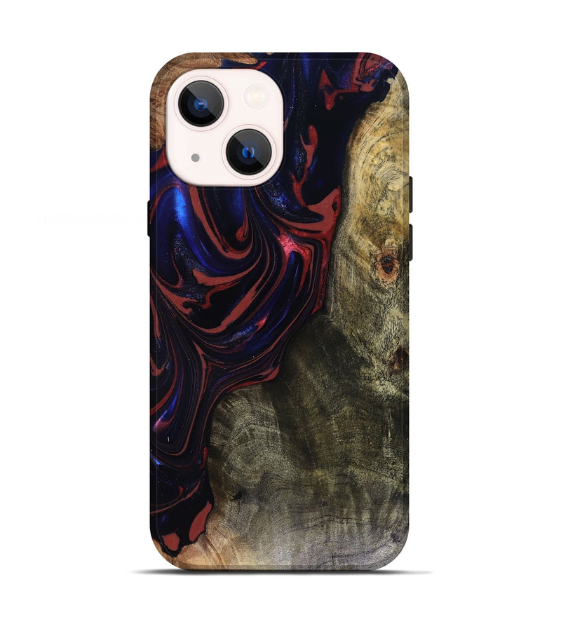 iPhone 13 Wood Live Edge Phone Case - Cruz (Red, 816150)