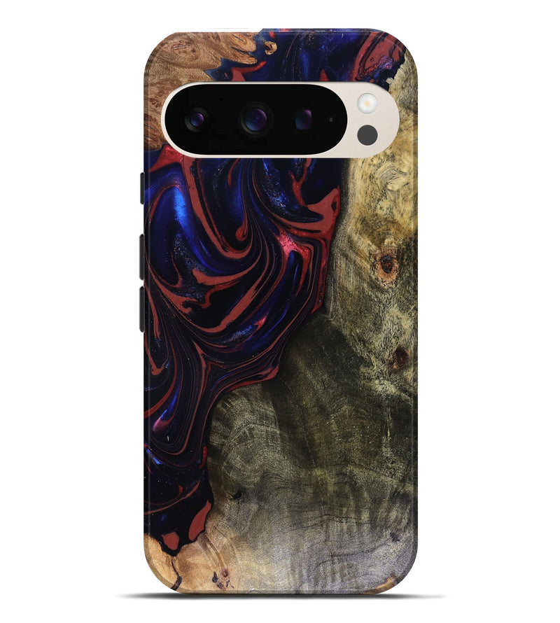 Pixel 10 Pro XL Wood Live Edge Phone Case - Cruz (Red, 816150)