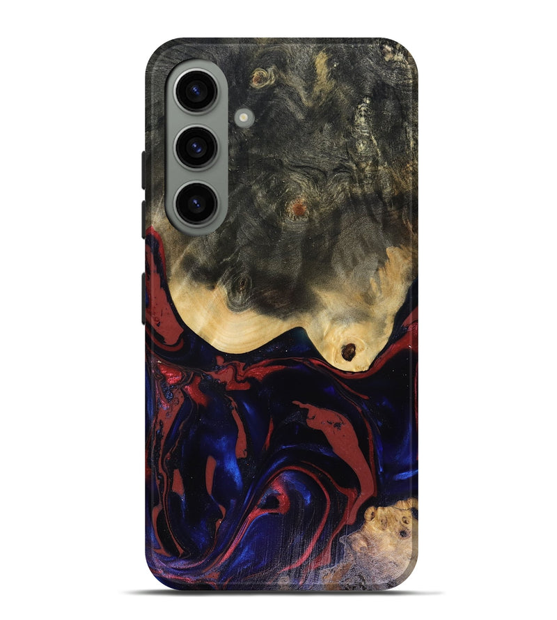 Galaxy S24 Plus Wood Live Edge Phone Case - Dillon (Red, 816151)
