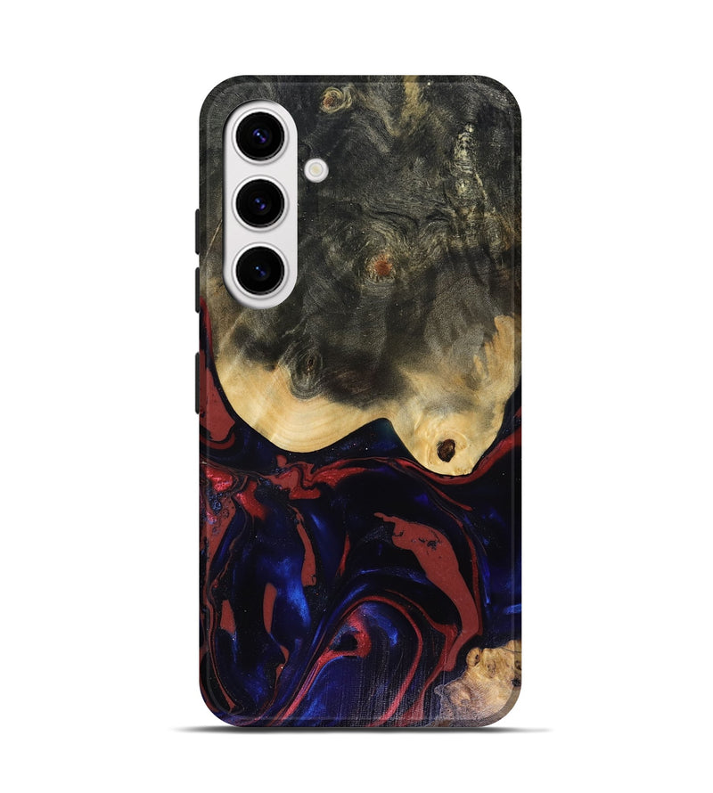 Galaxy S25 Wood Live Edge Phone Case - Dillon (Red, 816151)