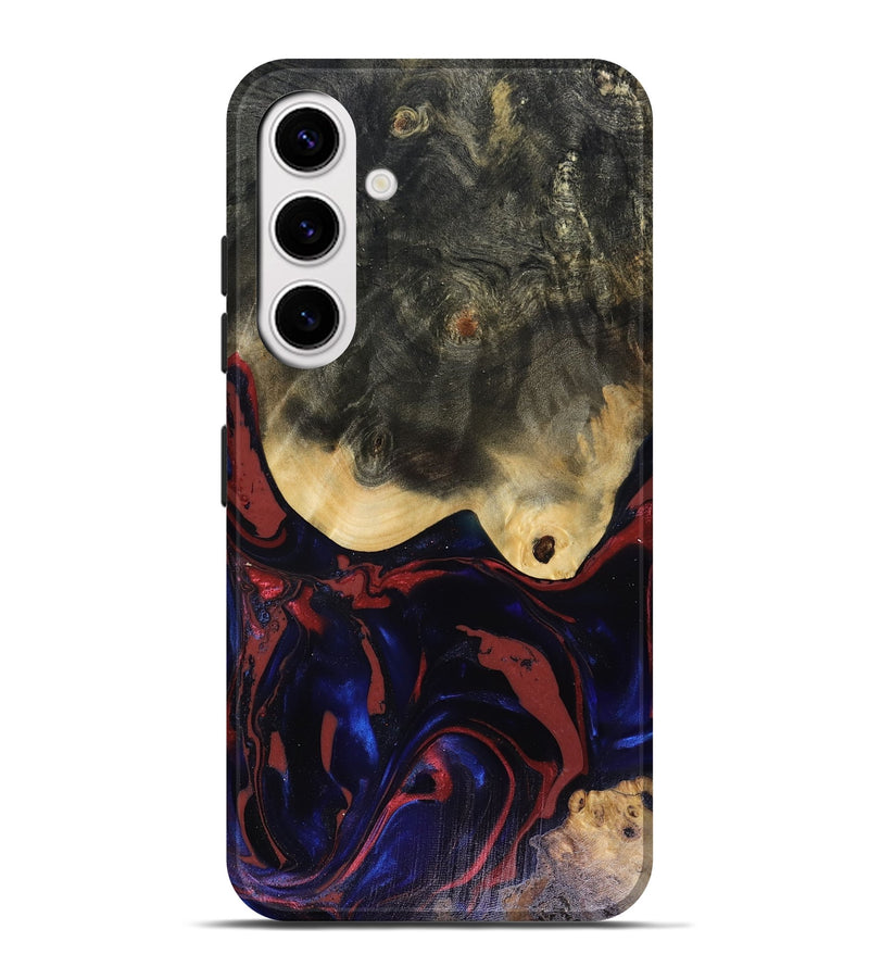 Galaxy S25 Plus Wood Live Edge Phone Case - Dillon (Red, 816151)