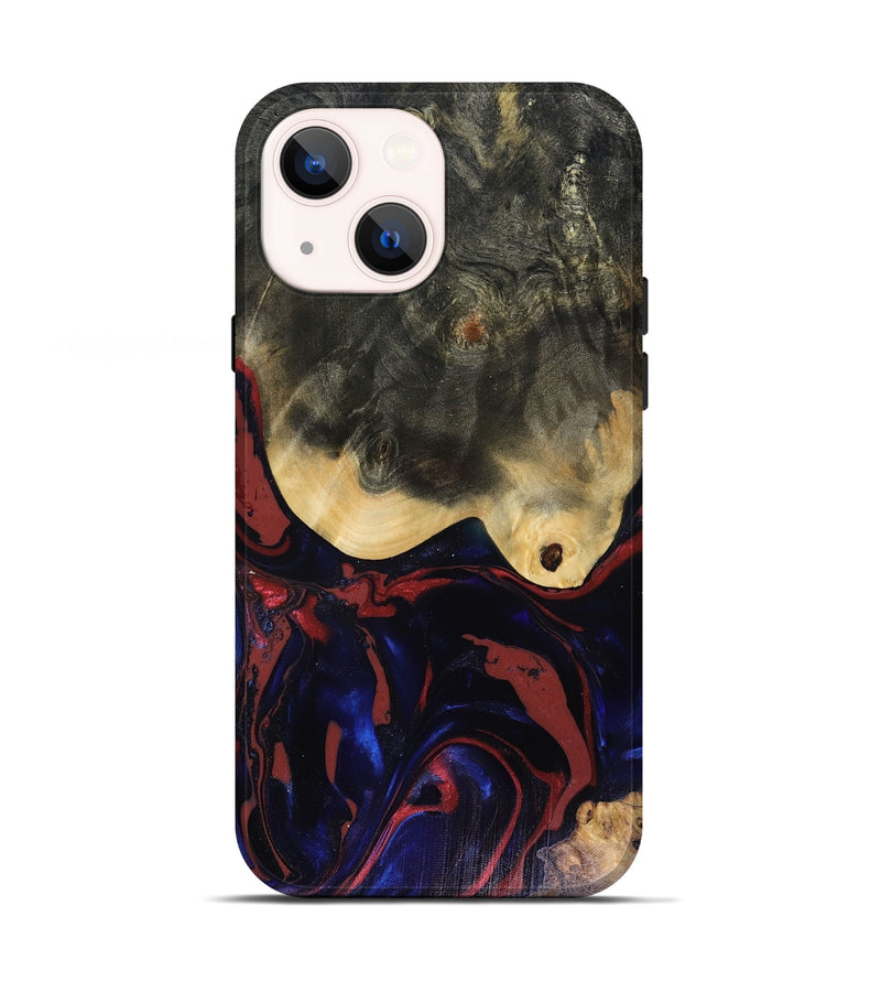 iPhone 13 Wood Live Edge Phone Case - Dillon (Red, 816151)