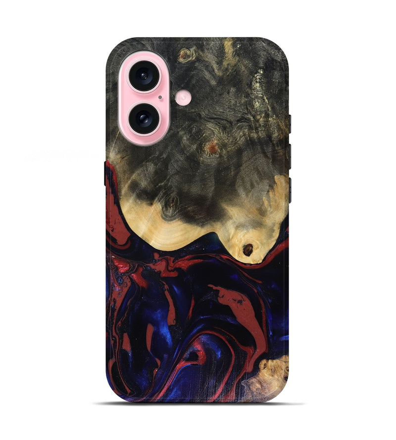 iPhone 17 Wood Live Edge Phone Case - Dillon (Red, 816151)