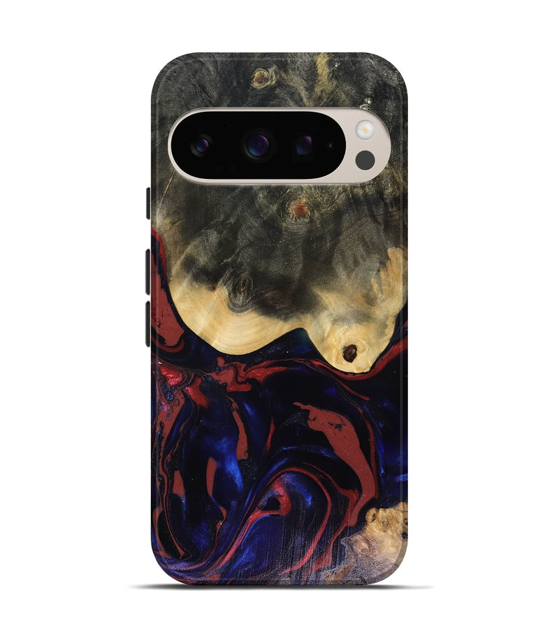Pixel 10 Pro Wood Live Edge Phone Case - Dillon (Red, 816151)