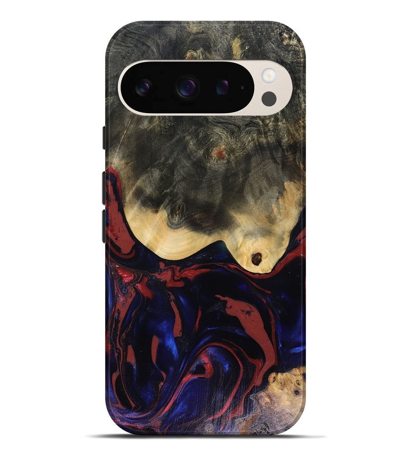 Pixel 9 Pro XL Wood Live Edge Phone Case - Dillon (Red, 816151)